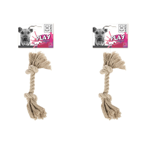 2PK M-Pets 48cm Rope Dog/Puppy Interactive Fun Pet Fetch/Exercise Chew Teething Toy