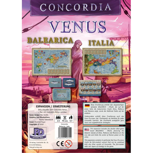 Rio Grande Concordia Balearica/Italia Tabletop Board Strategy Game 12y+