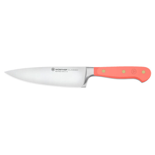 Wusthof Classic Stainless Steel Chef's Knife 16cm Blade - Coral Peach