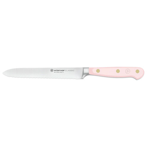 Wusthof Classic S/S Serrated Utility Knife 14cm Blade - Himalayan Salt