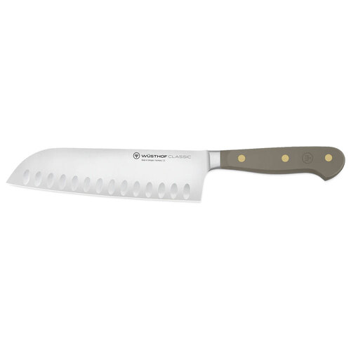 Wusthof Classic Stainless Steel Santoku Knife 17cm Blade Velvet Oyster