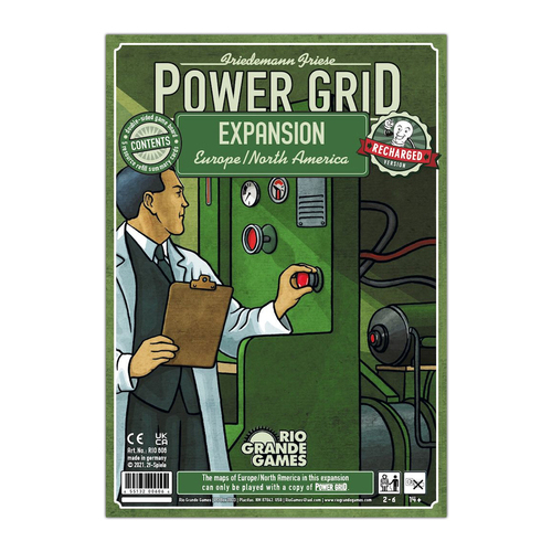 Rio Grande Power Grid Europe North America Tabletop Party Board Game