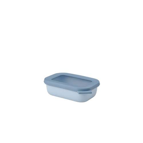 Mepal Multi Cirqula Food Bowl w/ Lid Rectangle 500ml/17oz - Nordic Blue