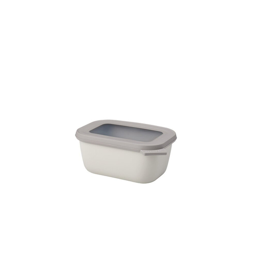 Mepal Multi Cirqula Food Bowl w/ Lid Rectangle 750ml/25oz - Nordic White