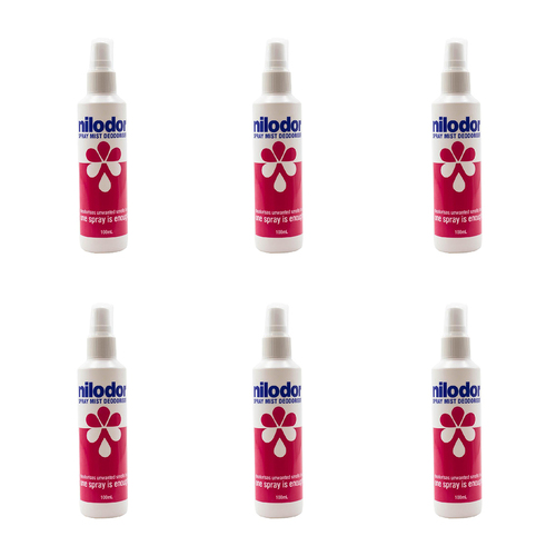 6PK Nilodor Home Air Freshener Spray Mist Deodoriser 100ml