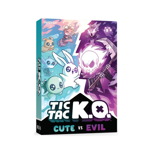 Tic Tac KO Cute vs Evil Strategy Tabletop Card Game 8y+