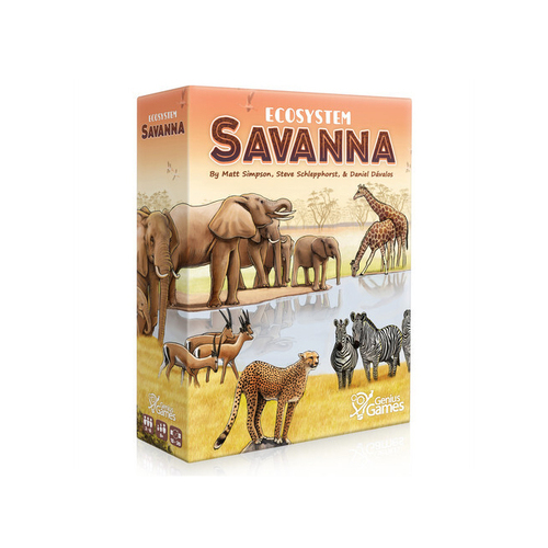 Genius Games Ecosystem Savanna Card-Drafting Tabletop Party Board Game 8y+