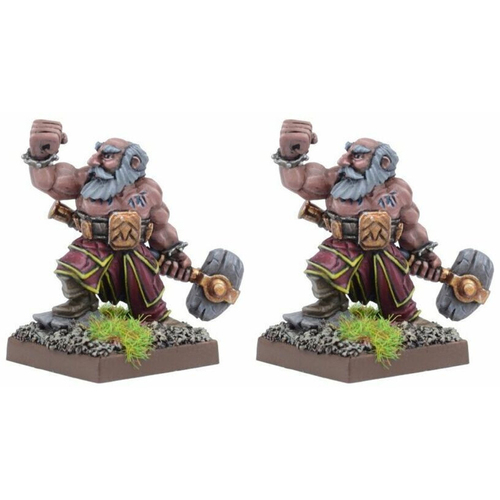 2PK Mantic Games Kings Of War Dwarf Stone Priest Miniature Toy