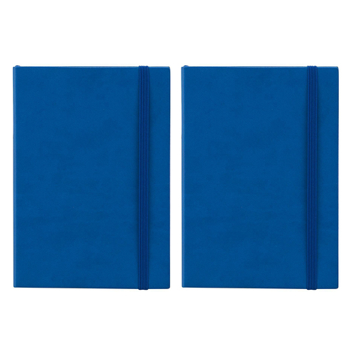 2PK Scripto A5 Flexi Home Office Meeting Writing Journal Blue/Lined Paper