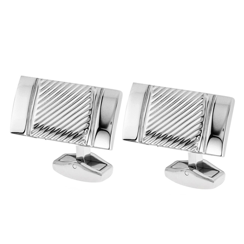 Cross Apogee Men's Stainless Steel Cufflinks - Silver