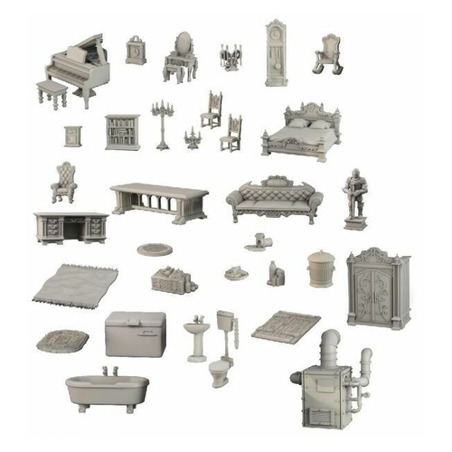 35pc Mantic Games Terrain Crate Gothic Manor/Castle/Dungeon