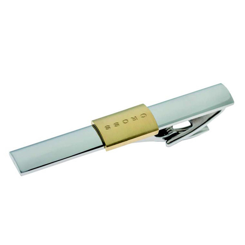 Cross Newport Tie Clip Stainless Steel/Elements Gold