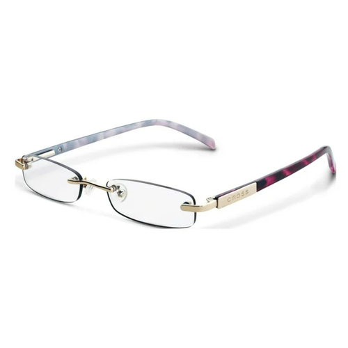 Cross Stephanie Rimless Reader Eye Glasses +1:50 Red/Black