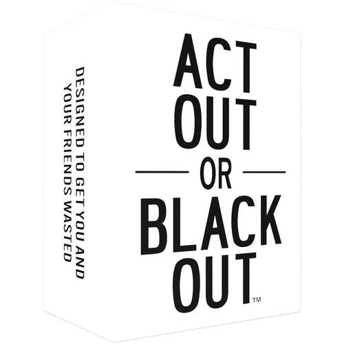 Do or Drink Act Out Or Blackout Fun Play Party Card Game 19y+