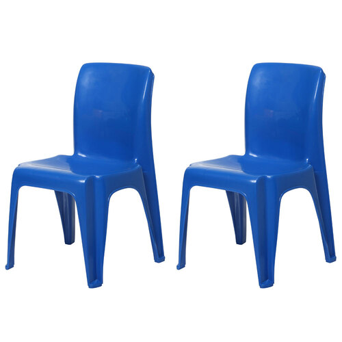 2x Tuff Play 38x53cm Tinker Chair Kids 2-6y - Officer Blue