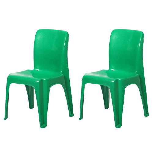 2x Tuff Play 38x53cm Tinker Chair Kids 2-6y - Lillypad Green