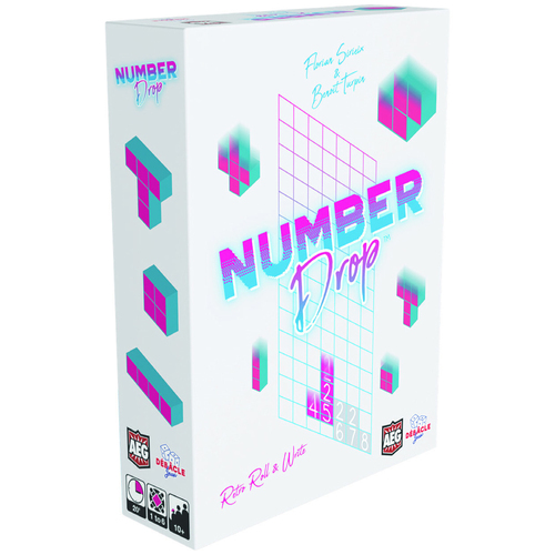 AEG Number Drop Strategy Fun Tabletop Board Game 10y+