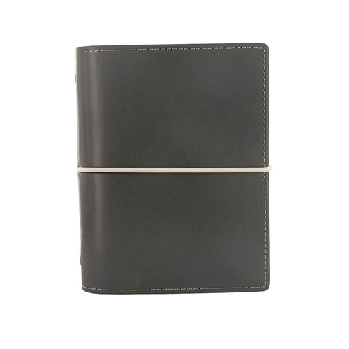 Filofax Domino Pocket Organiser Stationery Faux Leather Slate