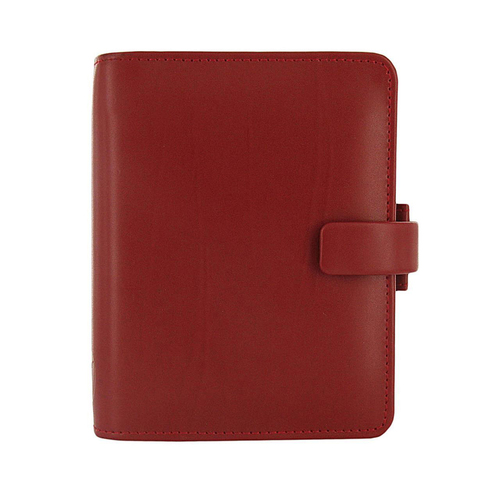 Filofax Metropol Pocket Organiser Stationery Faux Leather Red