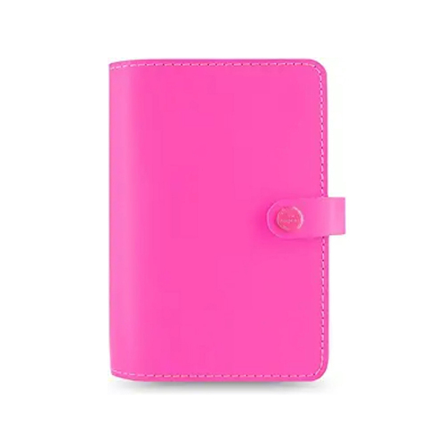 Filofax The Original Personal Organiser Leather - Fluro Pink