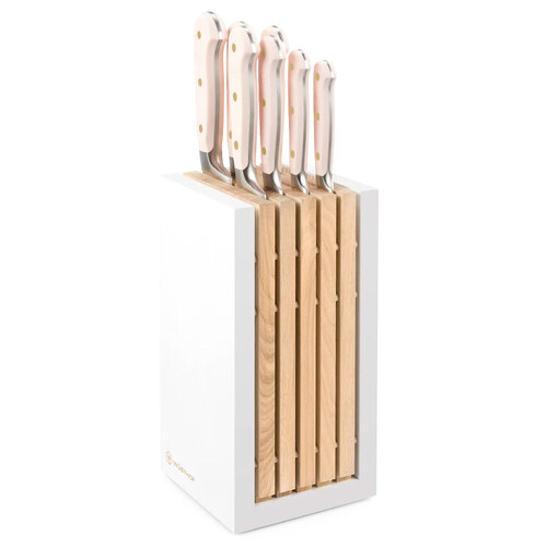 8pc Wusthof Classic Serrated/Santoku Knife Block Set Pink Himalayan