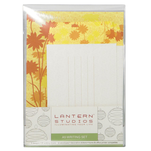 40pc Lantern Studios A5 Sheet/Envelope Writing Set Sunflowers