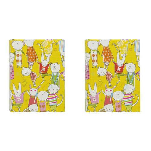 2PK Lantern Studios Animal Playdate 64-Pocket 12x16cm Photo Album - Character