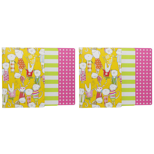 2x 3pc Lantern Studios Animal Playdate A5 Journal Set - Cahier