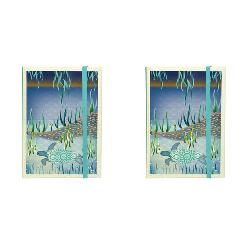 2PK Lantern Studios Botanica A6 Journal Stationery Hardcover - Turtles