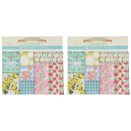 2PK Lantern Studios Botanica Australian Birds/Flowers Magnets Single Pack