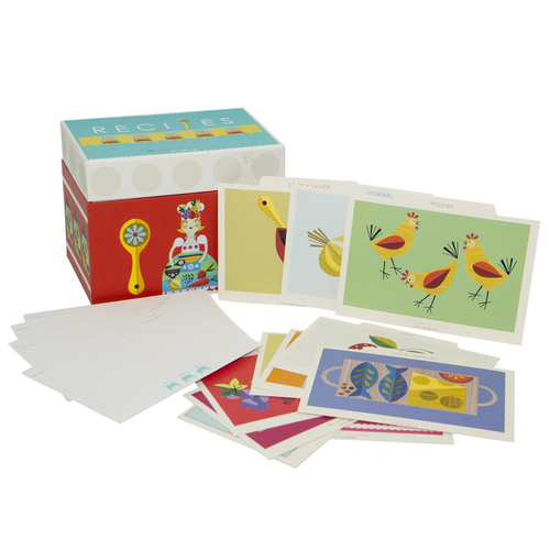 Lantern Studios Ellen G Cooking Recipe Box w/ Cards