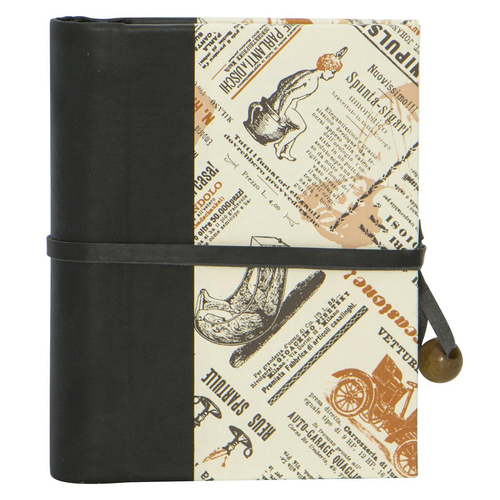 Lantern Studios Italian A6 Journal Hardcover Newspaper