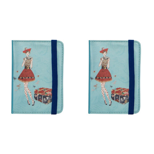 2PK Lantern Studios Nelly Ryan Passport Holder Holiday