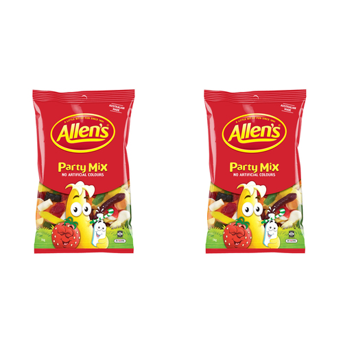 2PK Allen's 1.3kg Party Mix Lolly Bag