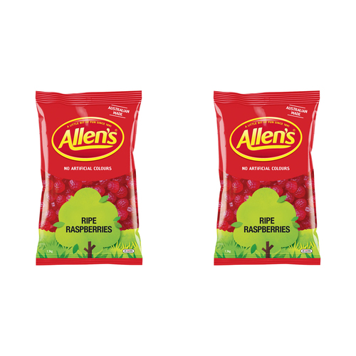 2PK Allen's 1.3kg Ripe Raspberries Lolly Bag