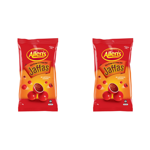 2PK Allen's 1kg Jaffas Bag