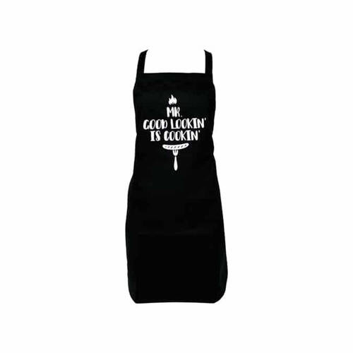 Annabel Trends Screen Print Apron Cooking Bib 60x80cm Mr Good Looking