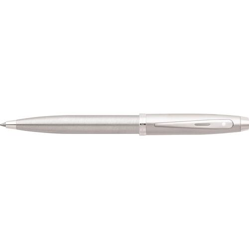 Sheaffer 100 Ball Point Pen Brushed Chrome/Nickel Silver