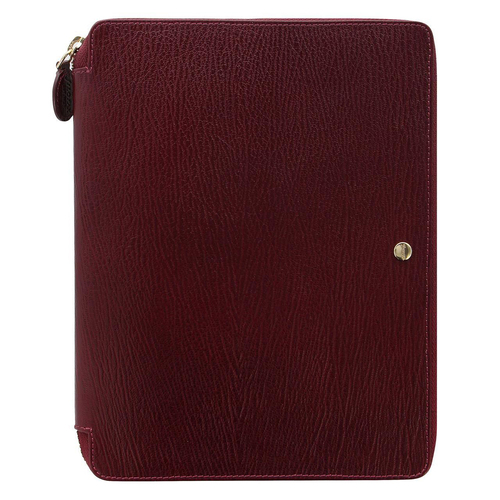 Filofax Chester A5 Zip Folio Personal Organiser - Red