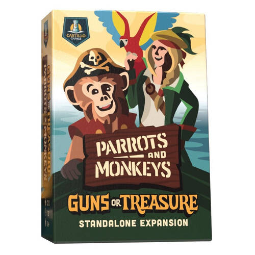 Castillo Games Guns or Treasure Parrots & Monkeys Kids Board Game 8y+