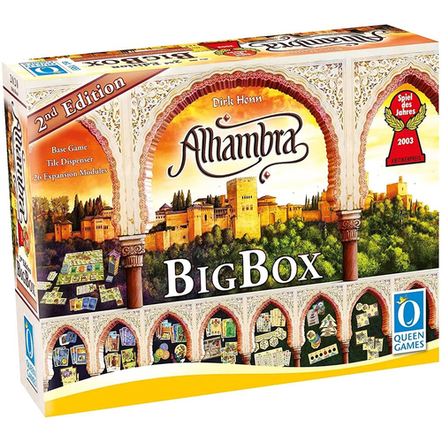 Queen Games Alhambra 2nd Edition Big Box Tabletop Party Board Game 8y+