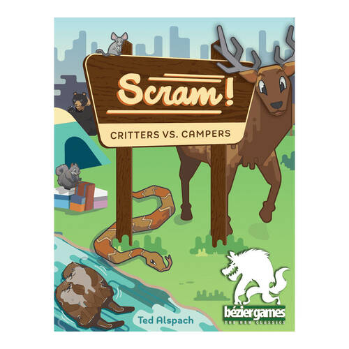 Bezier Games Scram Critters vs Campers Card Game 15y+