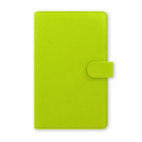 Filofax Saffiano Personal Compact Organiser Faux Leather - Pear