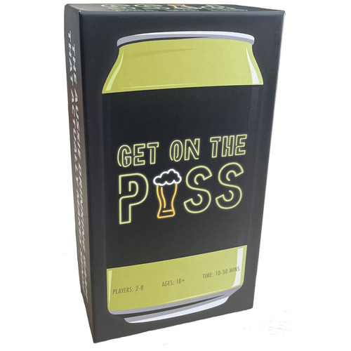 Get On The Piss Drinking Board Game 2-8 Players Play Set 18y+