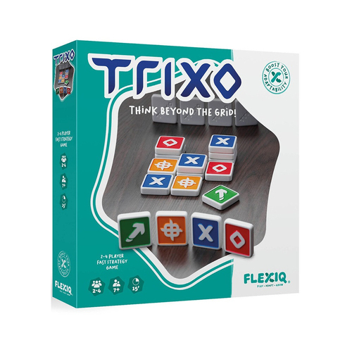 FlexiQ Trixo Fast Strategy Tile Board Game 2-4 Players Set 7y+