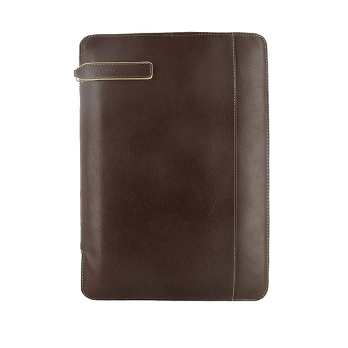 Filofax A4 Holborn Zipped Folio Personal Organiser w/ Handle Brown