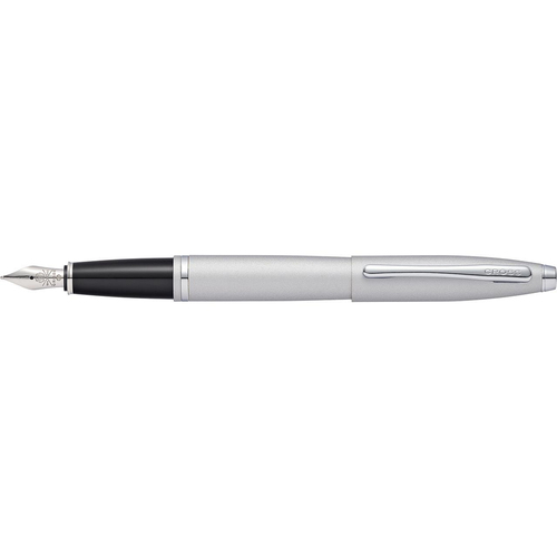 Cross Calais Fountain Pen Medium Nib Satin Chrome