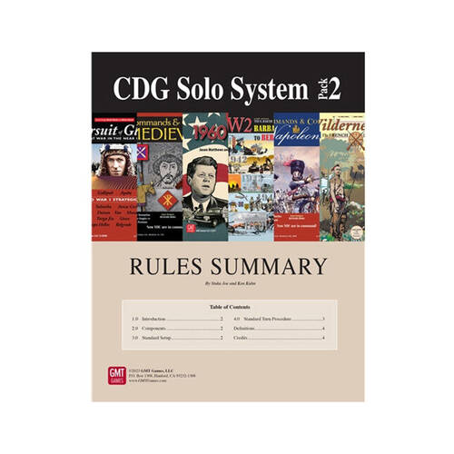 GMT CDG Solo System Pack 2 Kids Strategy Board Game 14y+