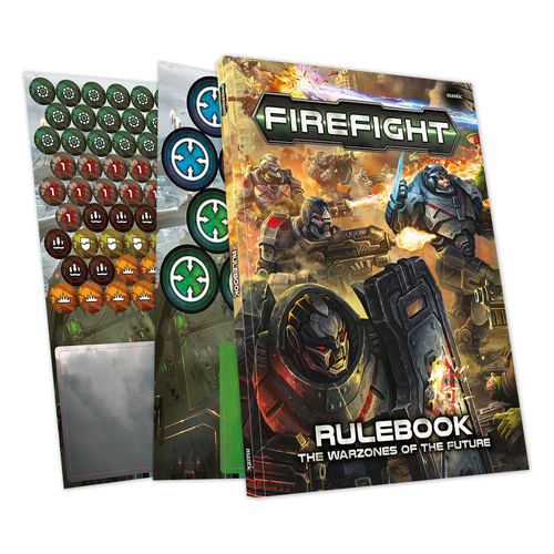 Firefight Command Protocols Book & Counter Set Tabletop Game