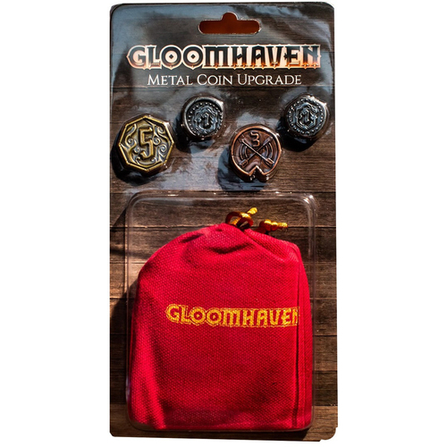 Cephalofair Games Gloomhaven Metal Coin Upgrade Game Accessory